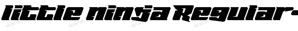 little ninja Regular字体转换